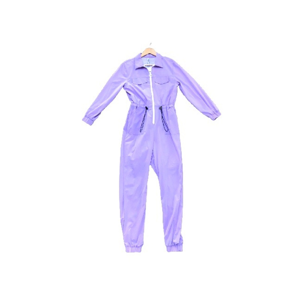 Forever 21 Lavender Zip-Front Utility Jumpsuit - Picture 9 of 10